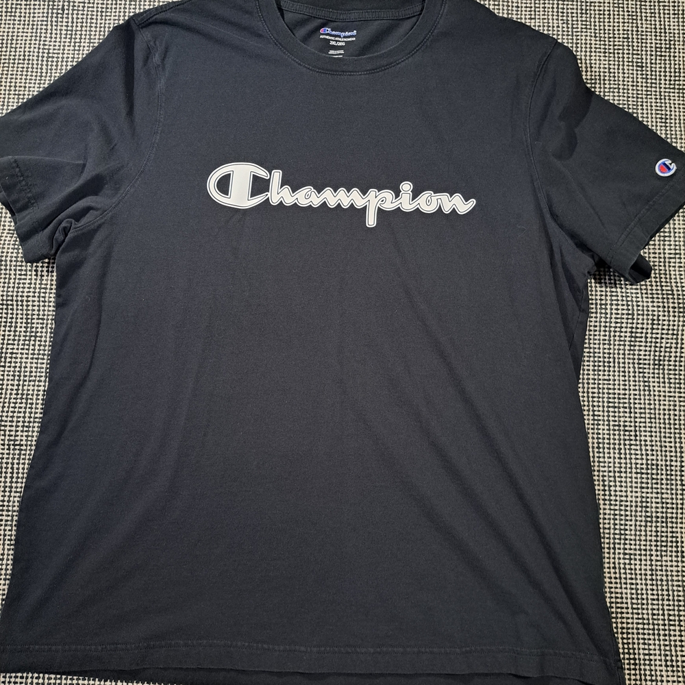 Champion Men's Black T-Shirt XXL